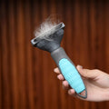 Brosse pour chien poil long | Autonettoyante™