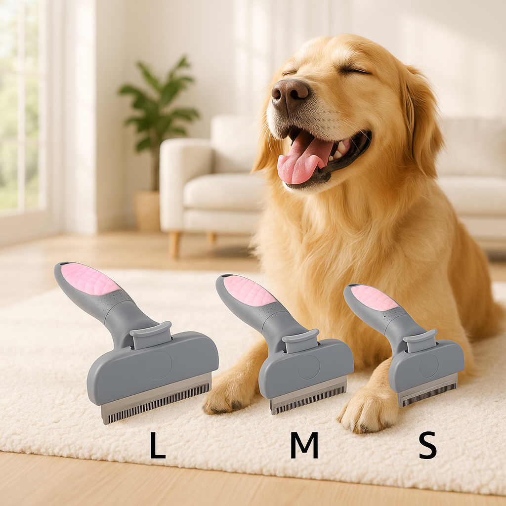 Brosse pour chien poil long | Autonettoyante™